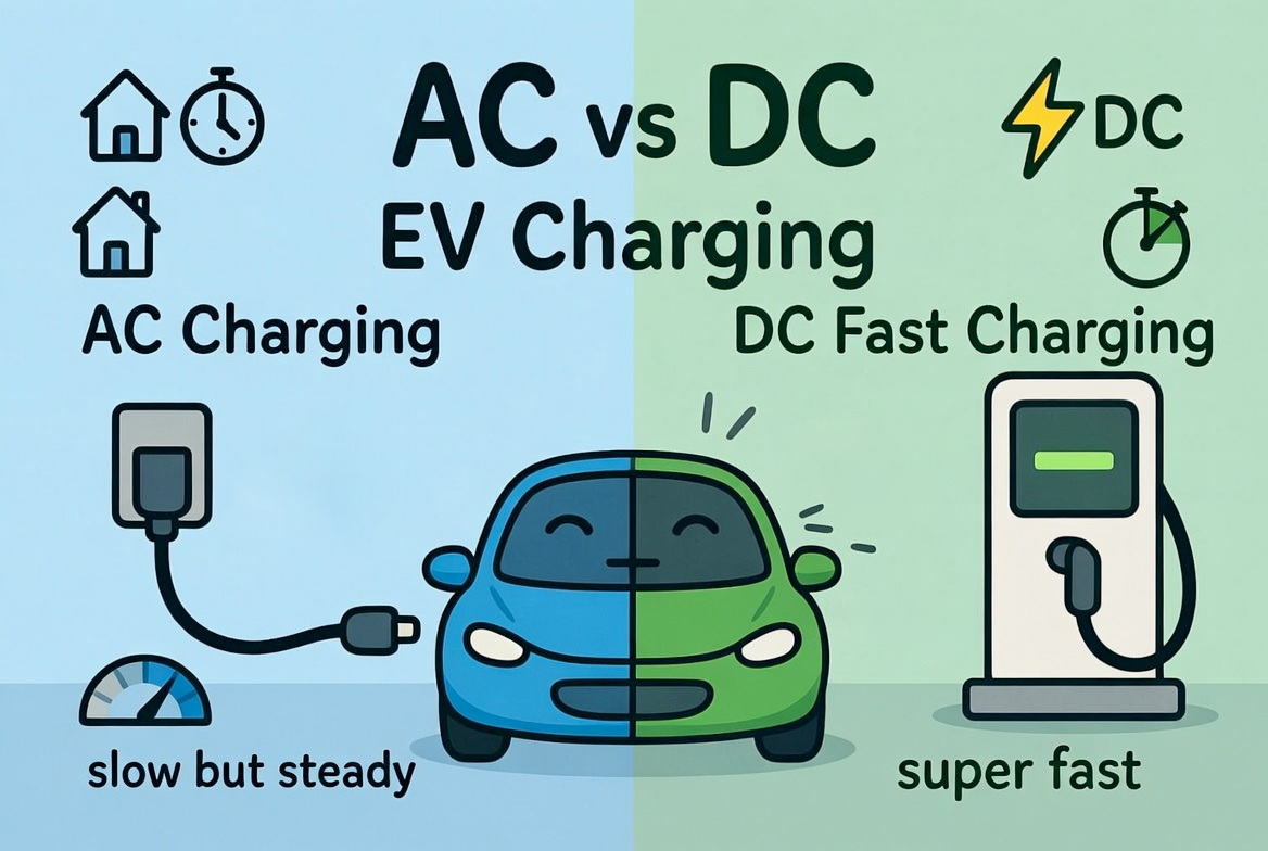 Difference Between AC and DC EV Charging